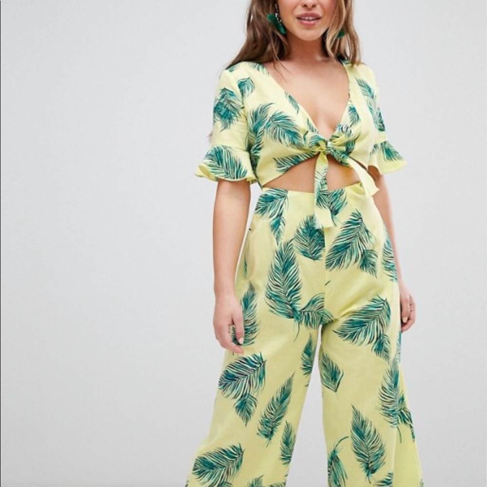 ASOS Petite tea jumpsuit with cutout